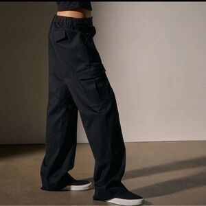 JAMES PERSE Cashmere Touch Cargo Pants in Color Black